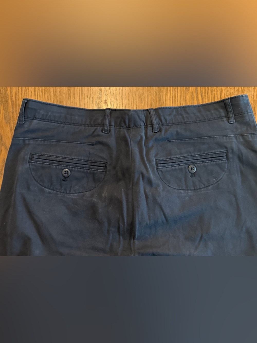 Daniel Cremieux Men's Navy Chino Pants with Button-Flap Back Pockets